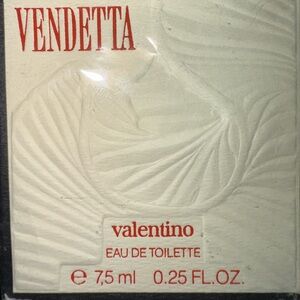 Valentino Vendetta Eau de Toilette 0.25 FL. OZ Cream and Red